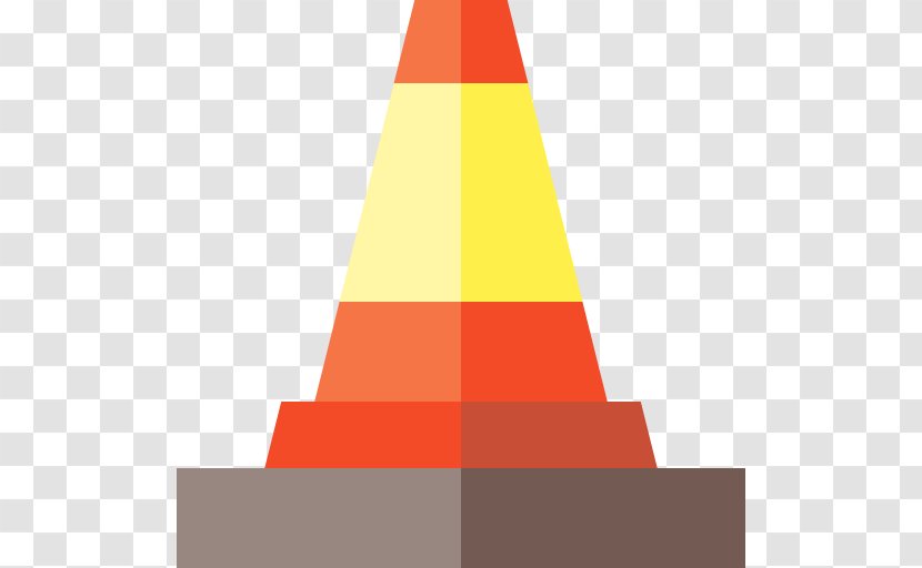 Triangle Cone Product Design Font - Orange - Cono Transparent PNG
