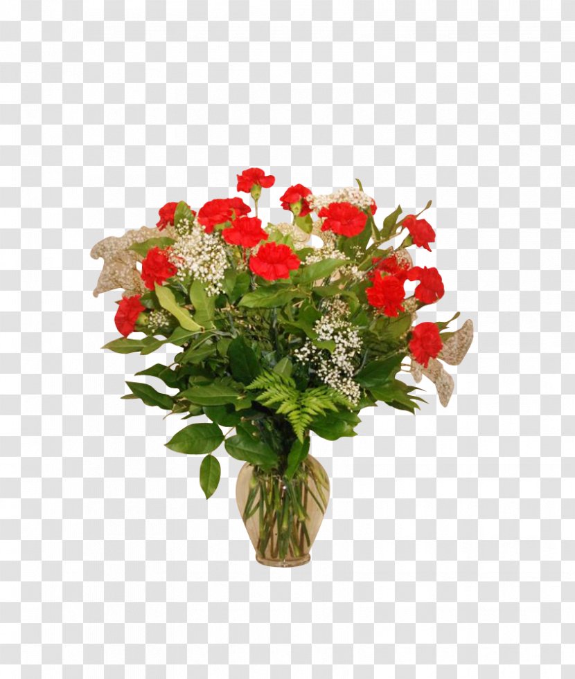 Rose Flower Bouquet Floristry Red - Plant - Baby Breath Transparent PNG