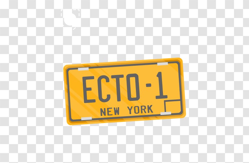 Vehicle License Plates Car Ecto-1 Motor Registration Ghostbusters Transparent PNG