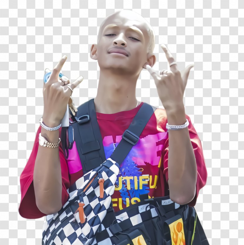 Jaden Smith - Hand - Sign Language V Transparent PNG