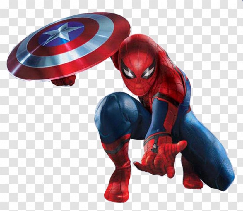 Spider-Man Captain America Marvel Cinematic Universe Film Art - Spider-man Clipart Transparent PNG