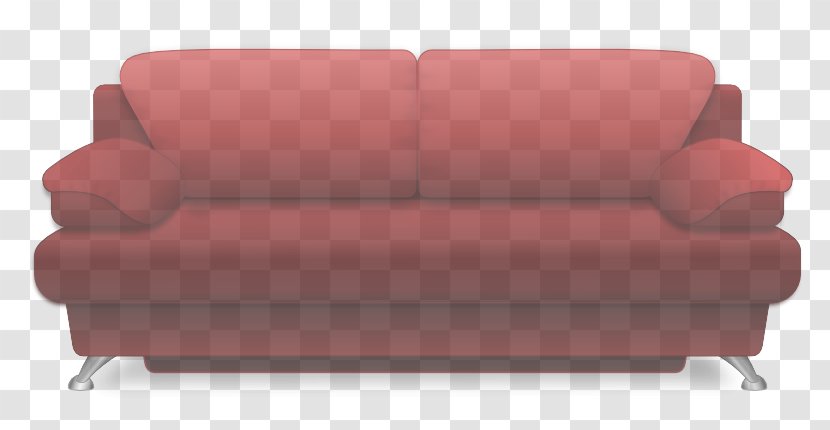Couch Furniture Sofa Bed Red Futon - Comfort Leather Transparent PNG