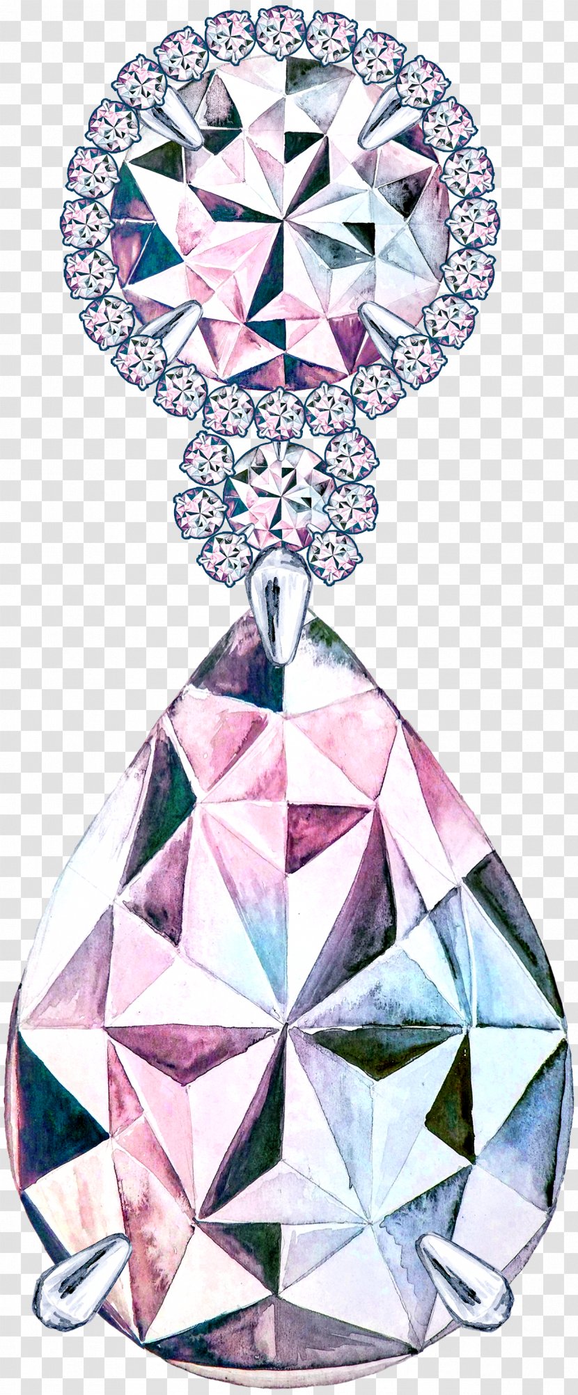 Large Round Diamond - Symmetry - Triangle Transparent PNG