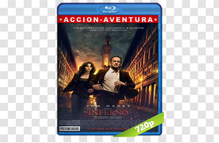 Blu-ray Disc Ultra HD Inferno 4K Resolution High-definition Video - Ron Howard - Dvd Transparent PNG
