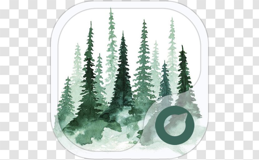 Study Of A Tree Pine Watercolor Painting - Art Museum Transparent PNG