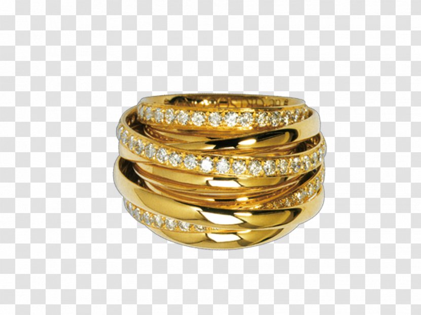 Wedding Ring Gold - Metal - And Diamond Transparent PNG