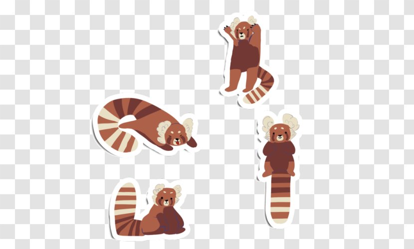 Cartoon Food Mammal Clip Art - Brown - Red Panda Transparent PNG