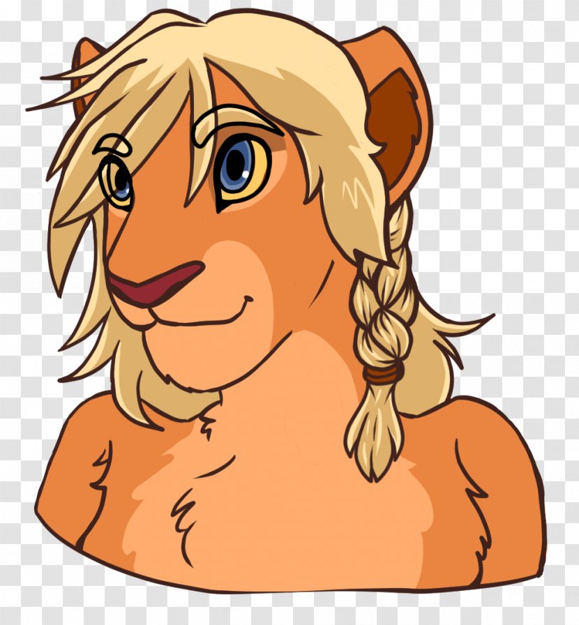 Lion Nala Whiskers Simba Puppy - Nose - Transparent Transparent PNG