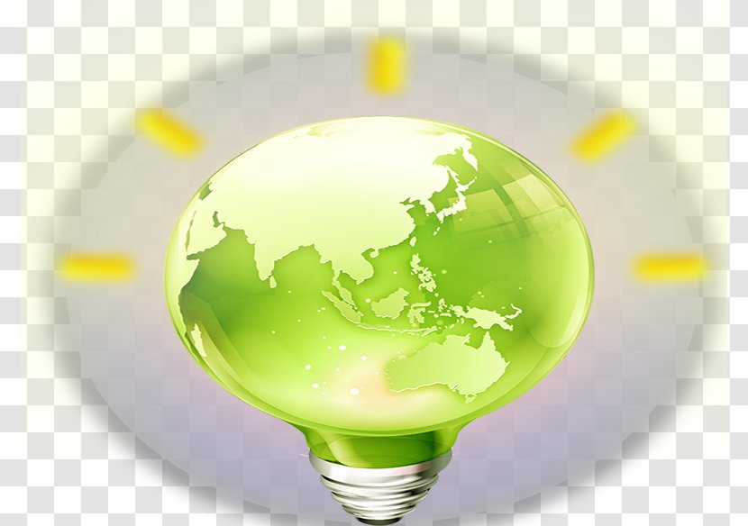 Earth Incandescent Light Bulb Transparent PNG
