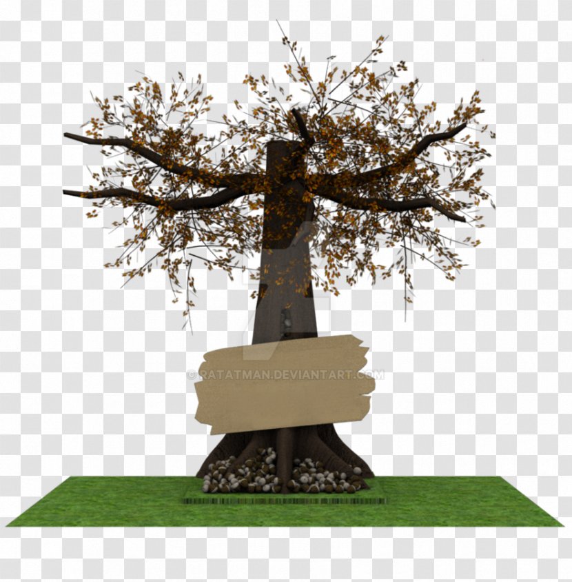 Monument Bonsai Memorial Branching - 3D Max Transparent PNG