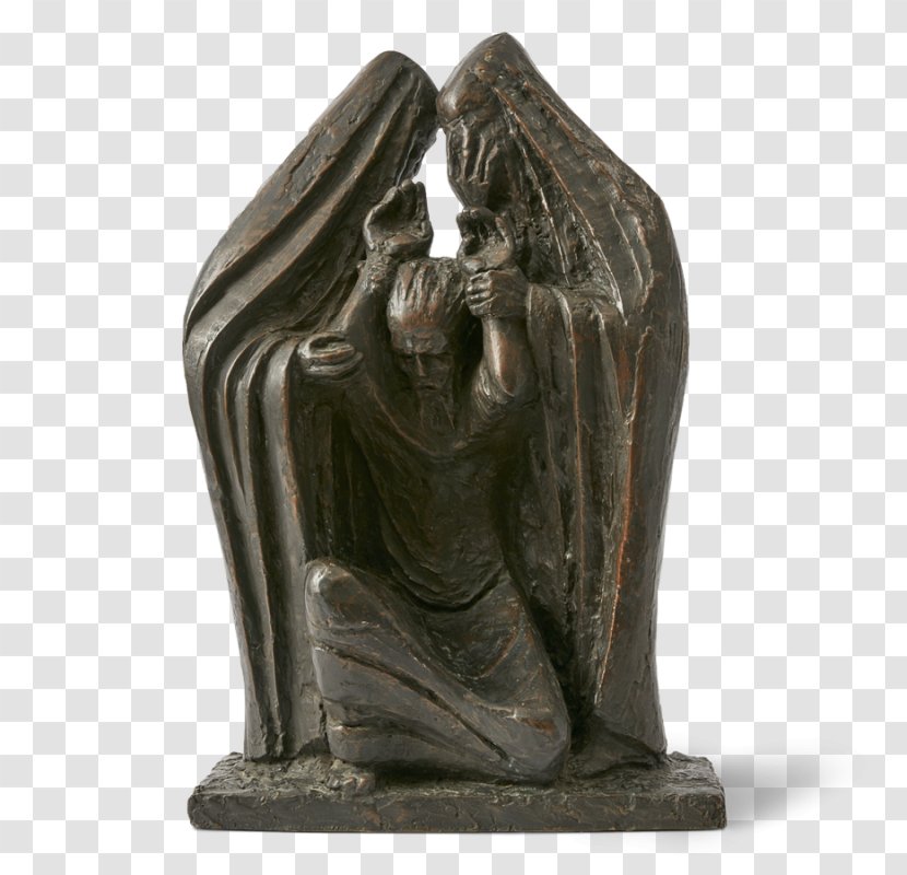 Bronze Sculpture Statue Classical - Abraham AND ISAAC Transparent PNG