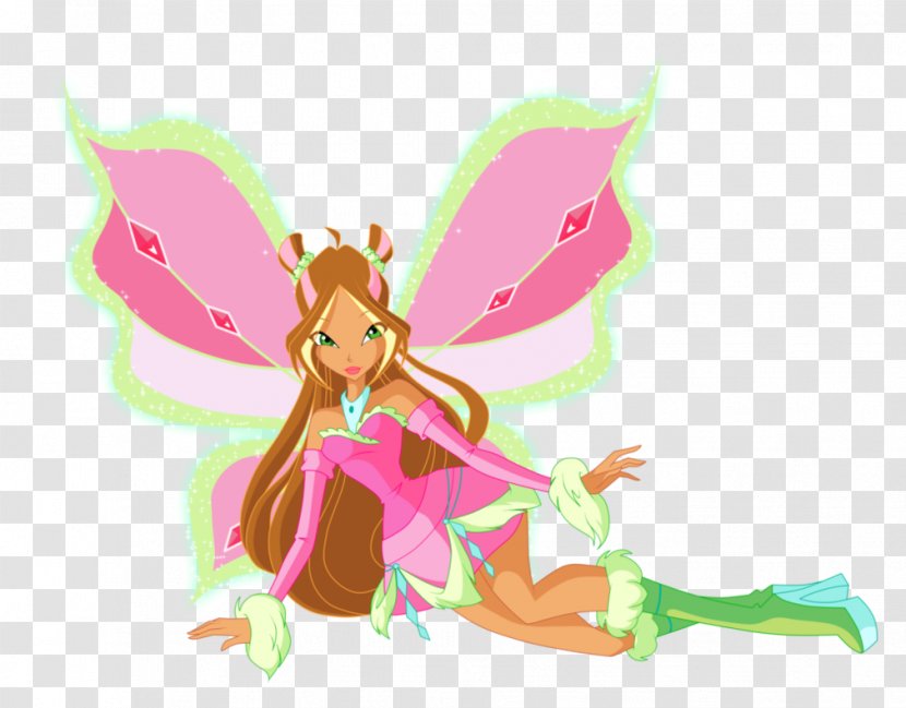 Flora Bloom Fairy Winx Club: Believix In You Sirenix - Moths And Butterflies - Club Transparent PNG