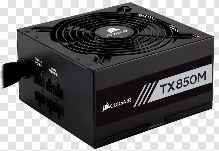Power Supply Unit 80 Plus Converters Corsair Components ATX - Electric Potential Difference - Overhead Transparent PNG