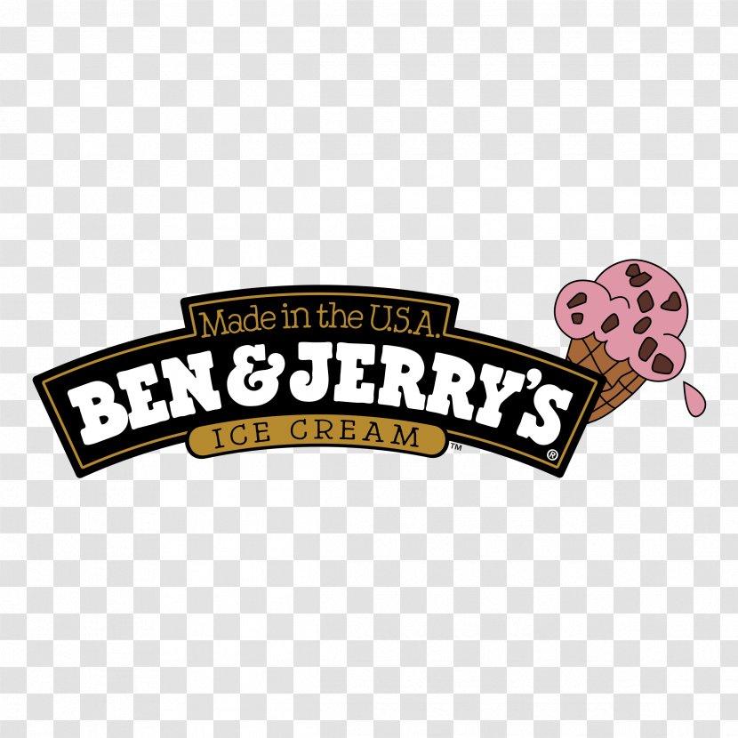 Ben & Jerry's Ice Cream Food Jerry’s - Text Transparent PNG