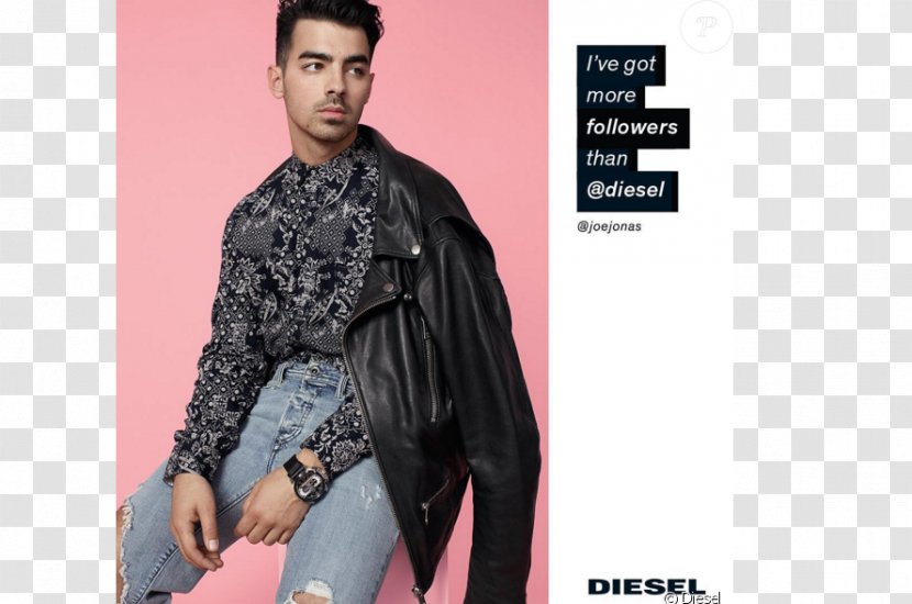 Fashion Diesel Advertising Campaign Model Transparent PNG