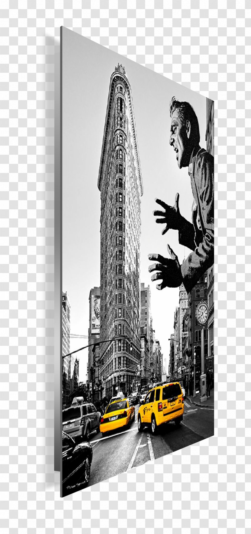 Flatiron Building Fifth Avenue Taxi Yellow Cab - District Transparent PNG