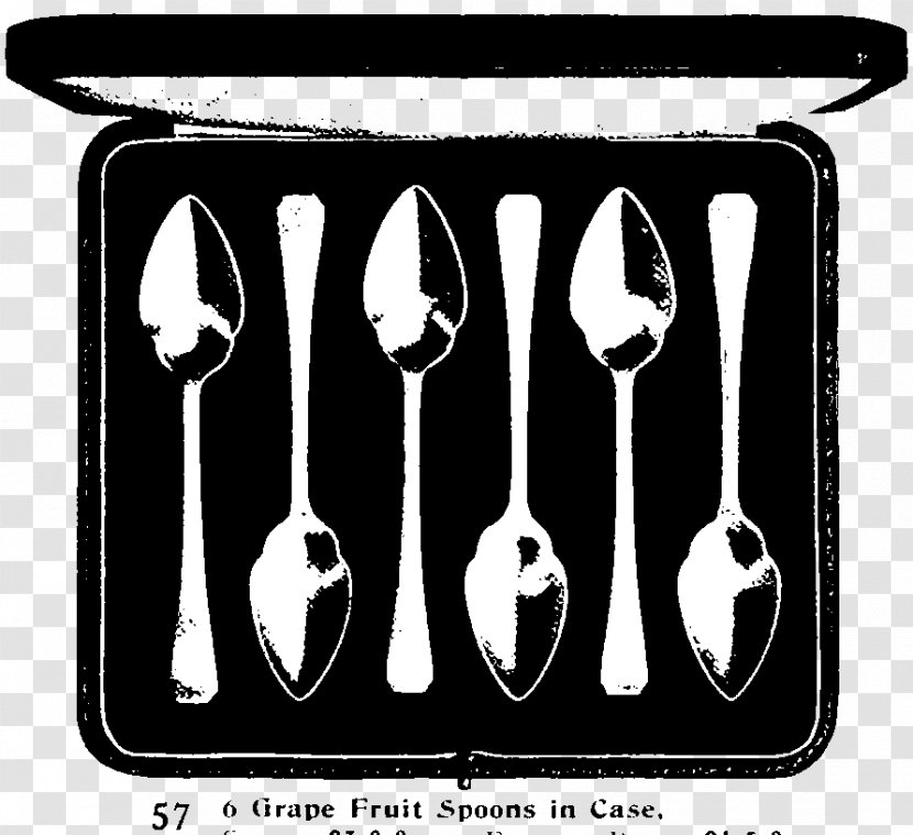 Fork Spoon Pattern - Monochrome Transparent PNG