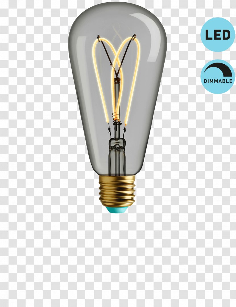 Incandescent Light Bulb LED Lamp Plumen Filament - Dimmer Transparent PNG