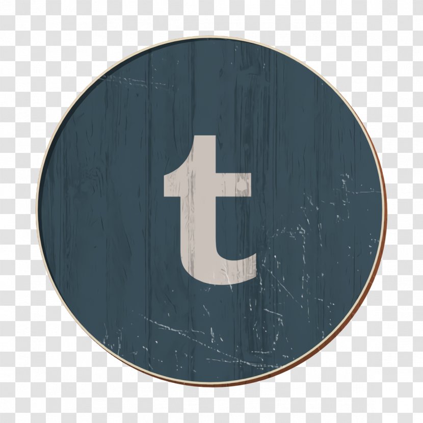 Tumblr Icon - Plate Electric Blue Transparent PNG