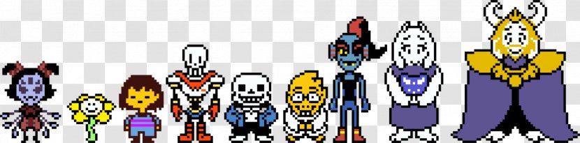 Undertale Sprite Pixel Art - Silhouette Transparent PNG