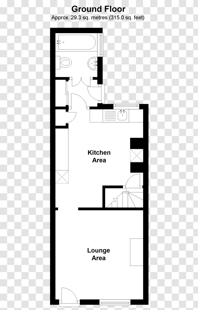 Winston Towers Studio Apartment House Floor Plan - Drawing - Cad Transparent PNG
