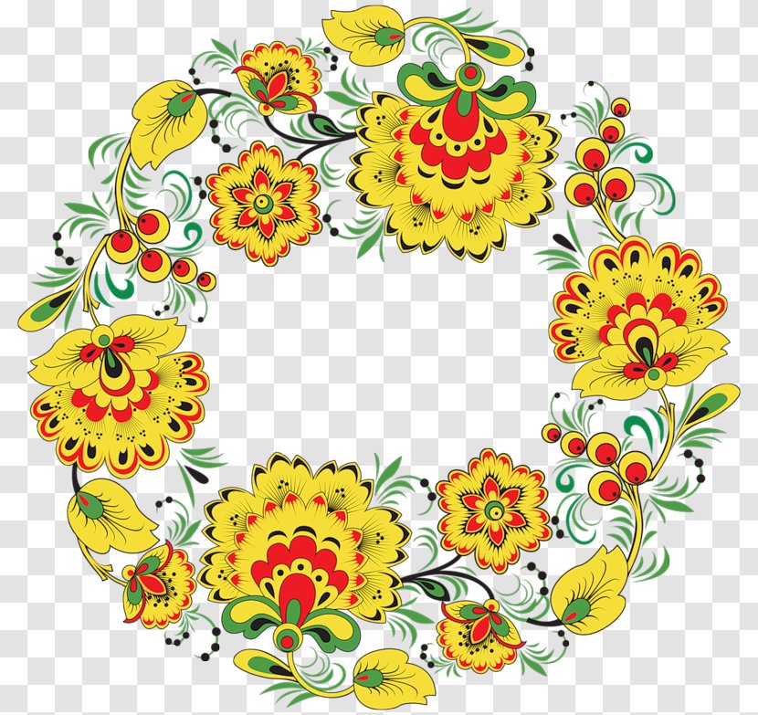 Khokhloma Художественная роспись Ornament Русские народные промыслы Art - Flower - ХОХЛОМА Transparent PNG