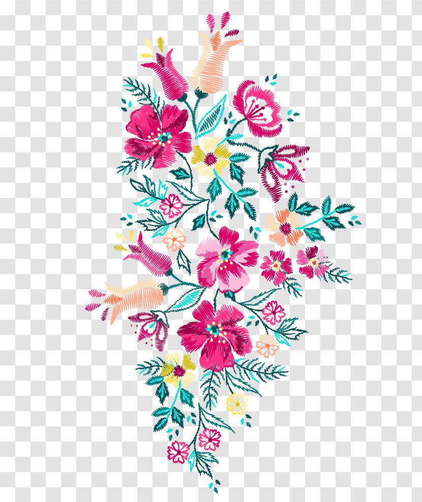 Floral Design Embroidery Designs Embroider Now Pattern - Art Transparent PNG