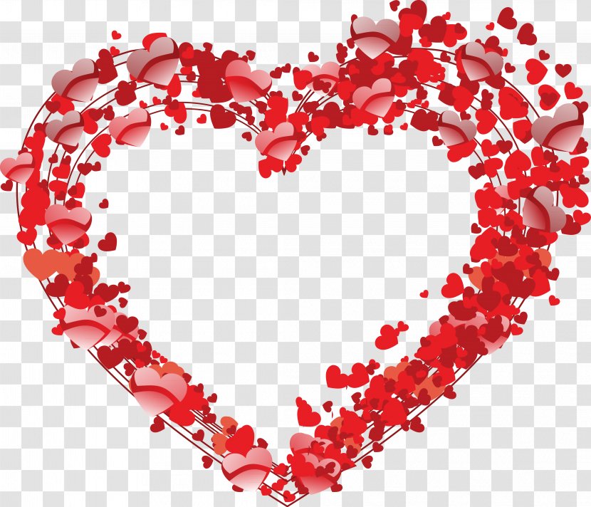 Heart Shape Valentine's Day - Frame - LOVE Transparent PNG