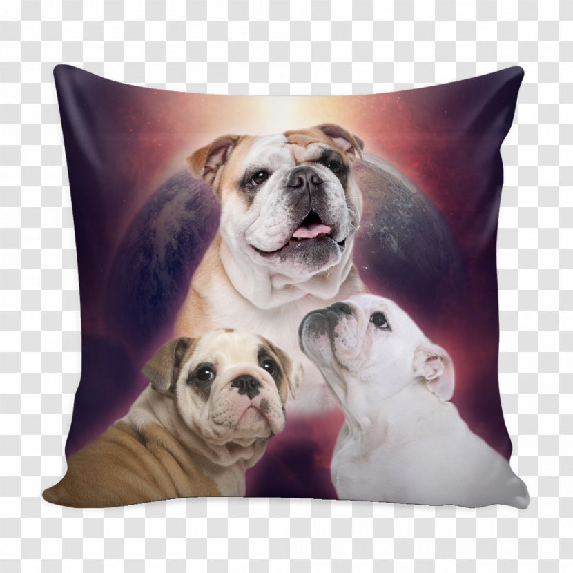 Toy Bulldog Puppy Dog Breed Throw Pillows - Like Mammal Transparent PNG