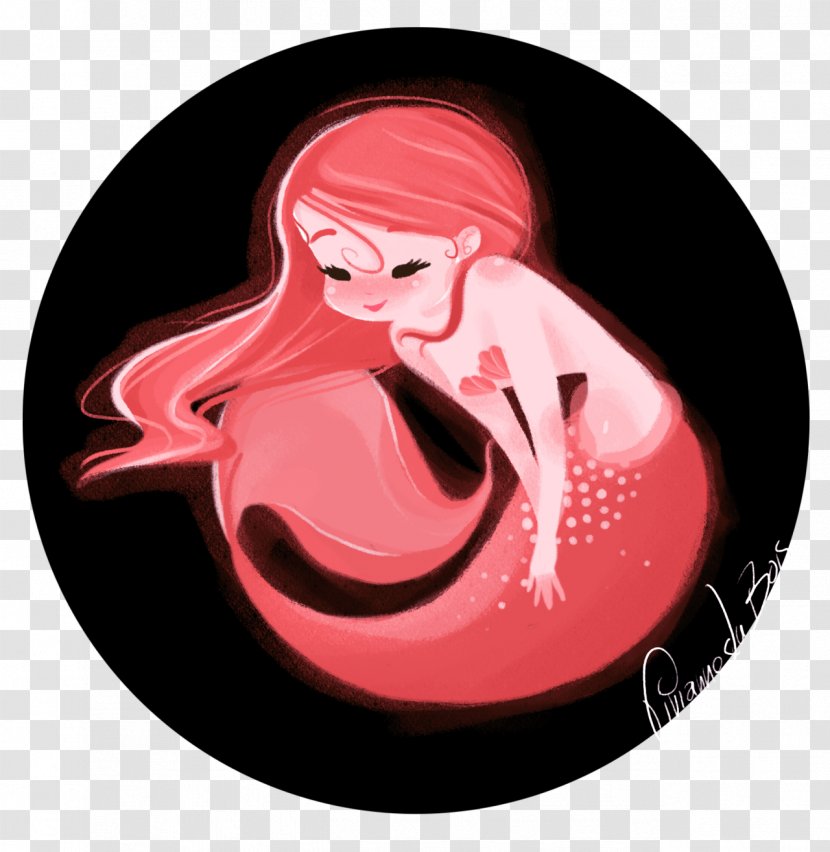 Ariel Scuttle Mermaid Lagoon Siren - Pink Transparent PNG