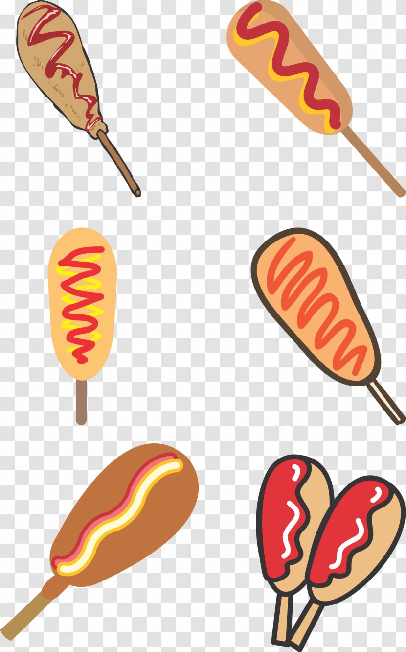 Corn Dog Hot Fast Food Clip Art Transparent PNG