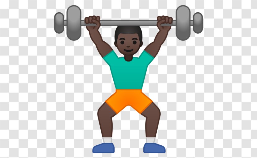 Emoji Olympic Weightlifting Weight Training Emoticon - Dumbbell - Fitness Ads Transparent PNG