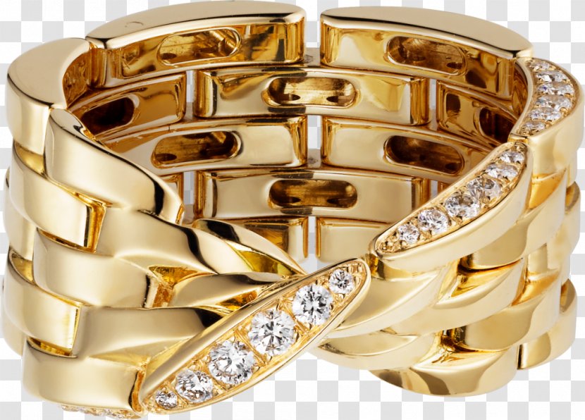 Ring Gold Diamond Brilliant Carat Transparent PNG