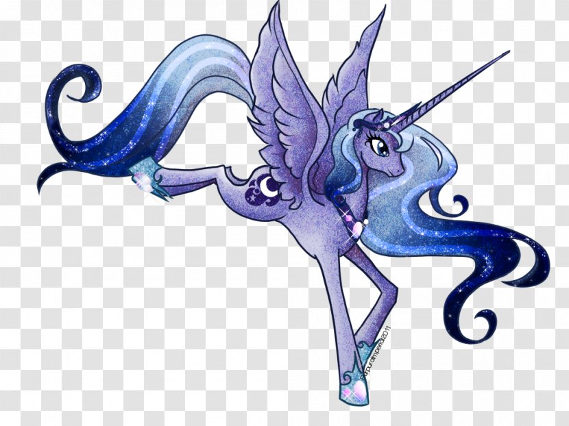 Princess Luna 9 Moon DeviantArt 10 - Heart - Fantastic Blue Cresent Transparent PNG