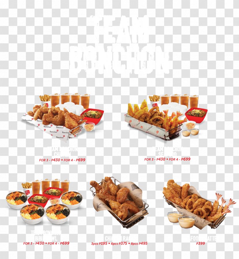 Fast Food Makati Bonchon Chicken Cuisine - Menu Transparent PNG