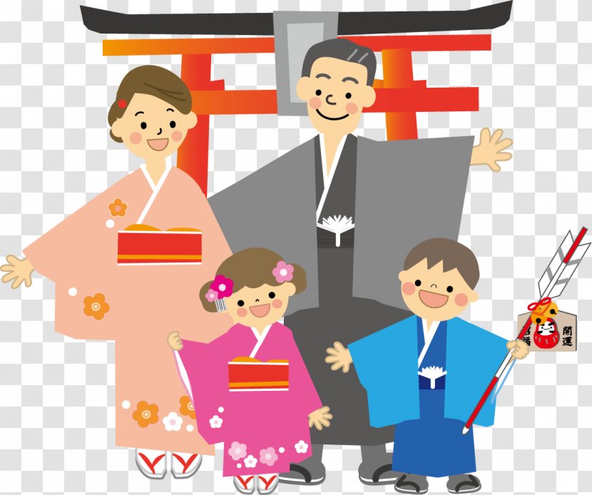 Shinto Shrine Hatsumōde Japanese New Year Miyamairi - Communication - Japan Transparent PNG