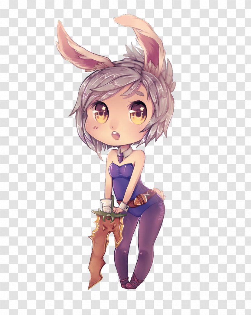 Riven League Of Legends Drawing Video Game DeviantArt - Frame - Cute Rabbit Transparent PNG