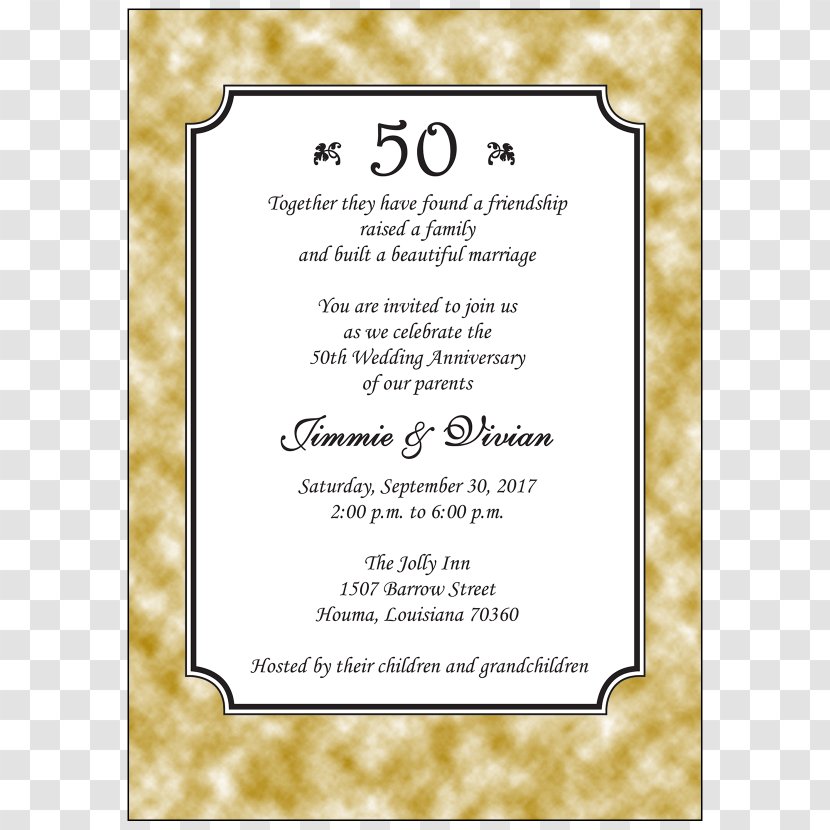 Wedding Invitation Anniversary Party Transparent PNG