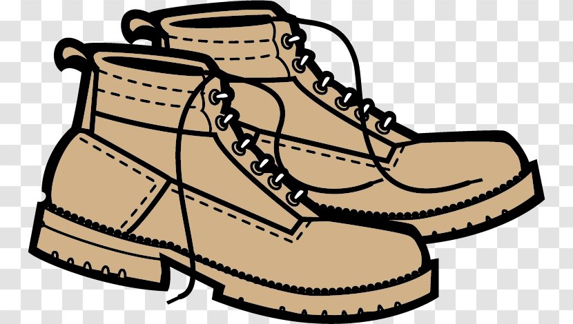 Hiking Boot Shoe Clip Art - Vector Shoes Transparent PNG