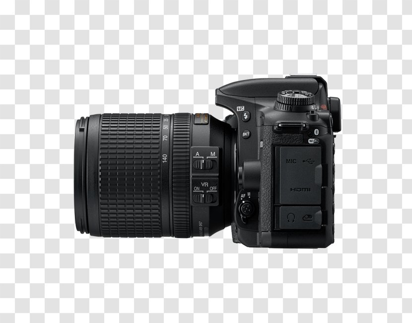 AF-S DX Nikkor 18-140mm F/3.5-5.6G ED VR Nikon D7500 Format Digital SLR Zoom-Nikkor 18-55mm - Camera Transparent PNG