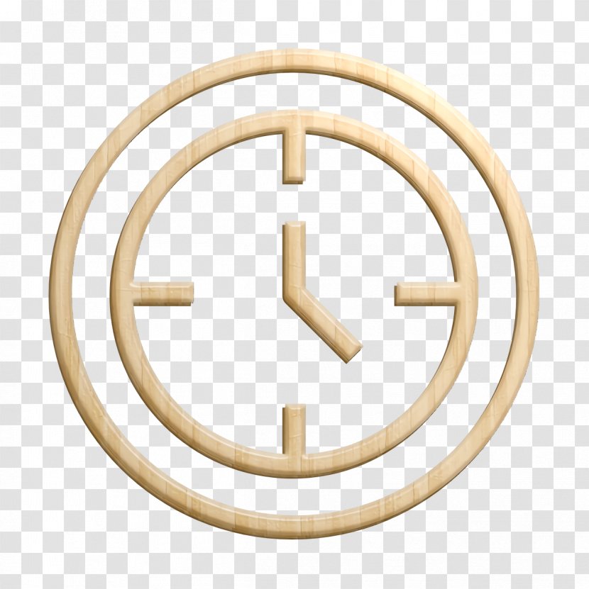 Essential Icon Object Time - Metal Brass Transparent PNG