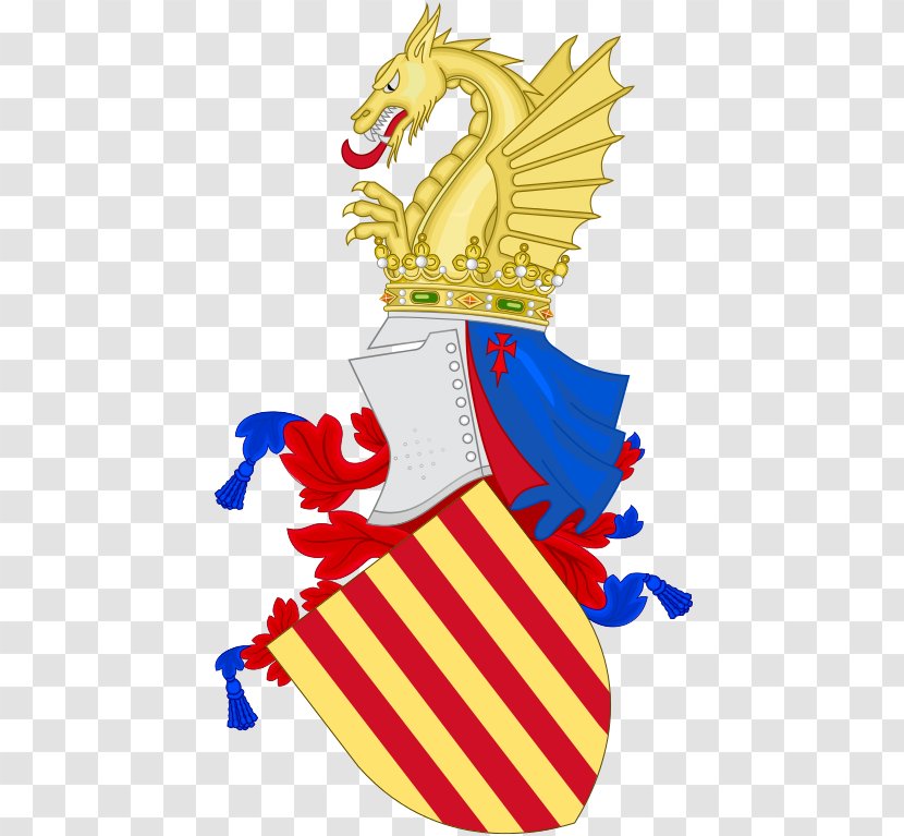 Kingdom Of Valencia Crown Aragon Blason De Valence - Peter Iv - Coat Arms Penang Transparent PNG