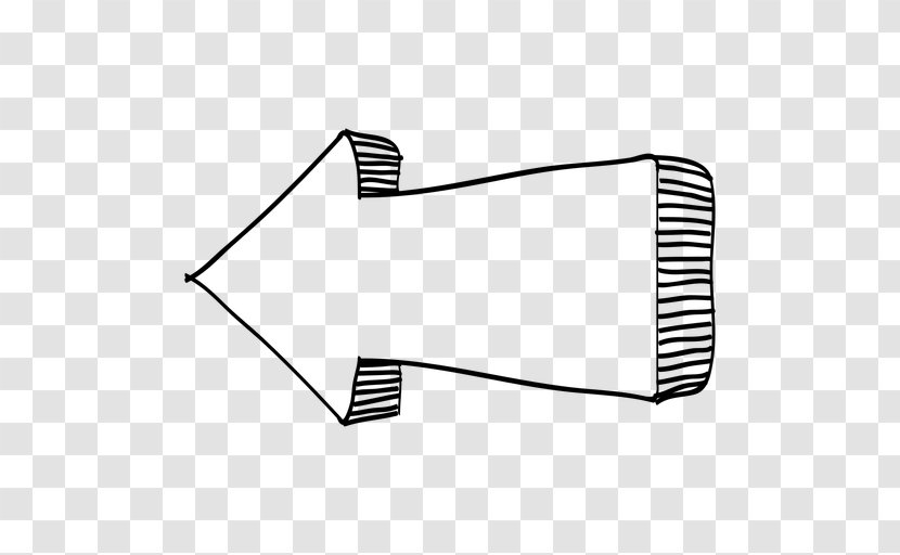 Drawing Arrow - Black - Infographic Transparent PNG