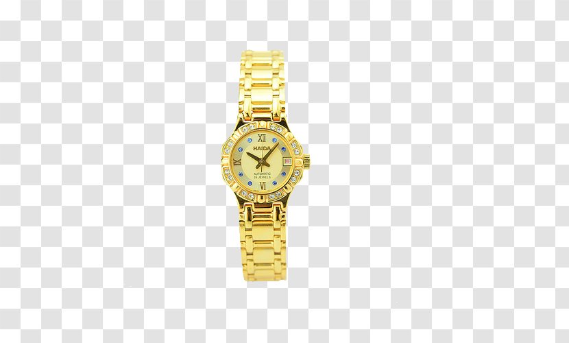 Shanghai Tmall Watch Price Strap - 2015 Gold Female Watches Transparent PNG