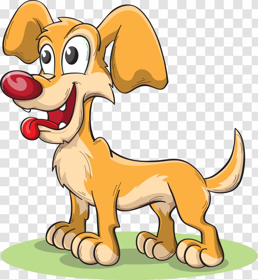 Dog Drawing Caricature Cartoon - Tongue Transparent PNG