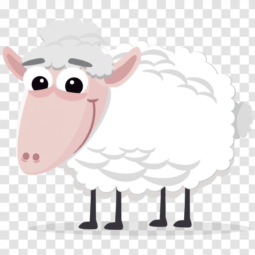 Sheep Cartoon Public Domain Clip Art - Simple Cliparts Transparent PNG
