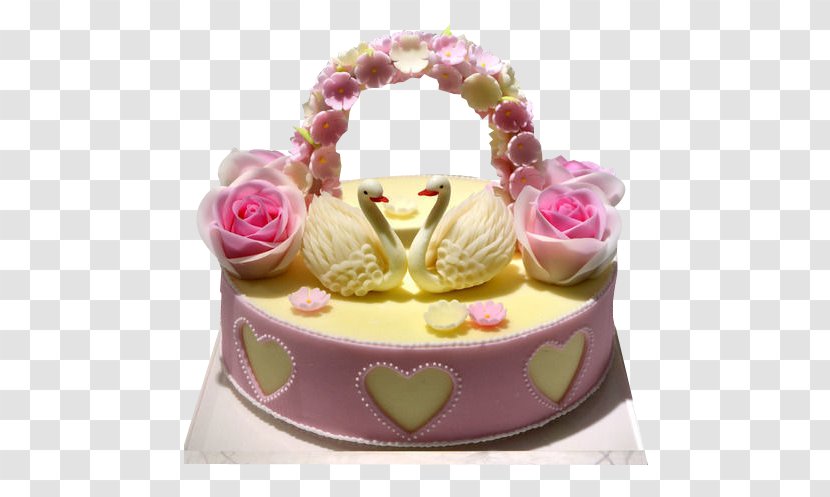 Chocolate Cake Cygnini Birthday Torte Sugar - Swan Baskets Transparent PNG