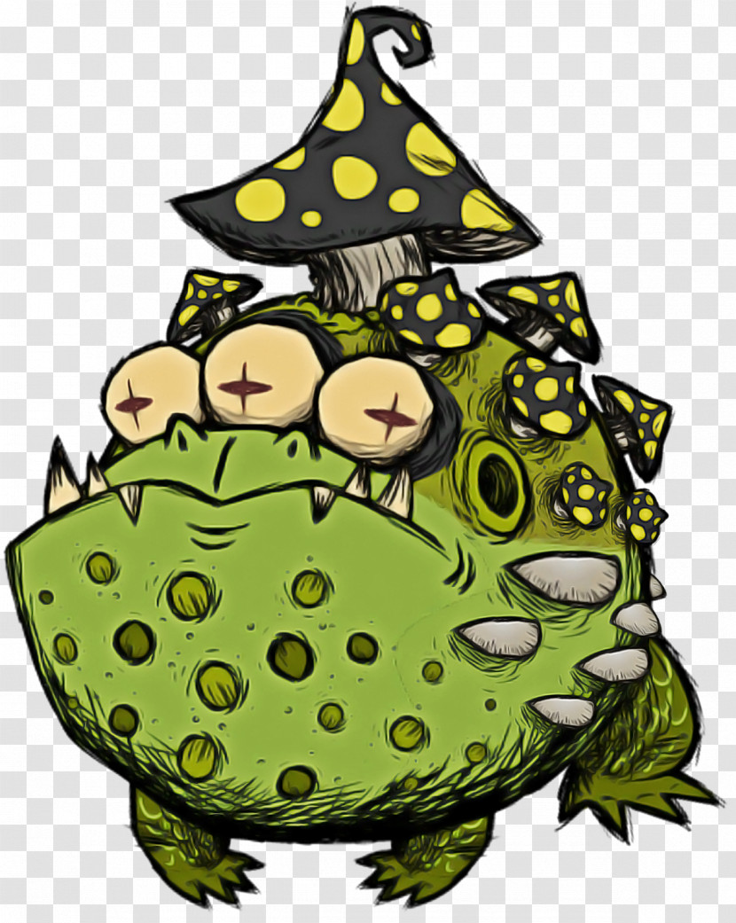 Cartoon Plant True Frog Toad Frog Transparent PNG