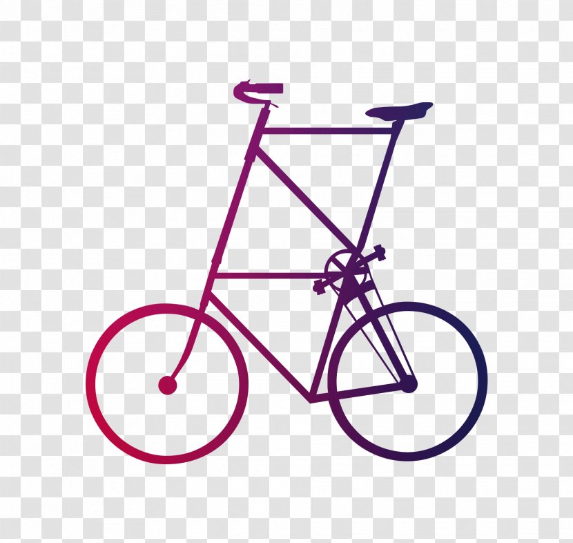 Bicycle Clip Art BMX Bike Silhouette Cycling - Pink - Freestyle Bmx Transparent PNG