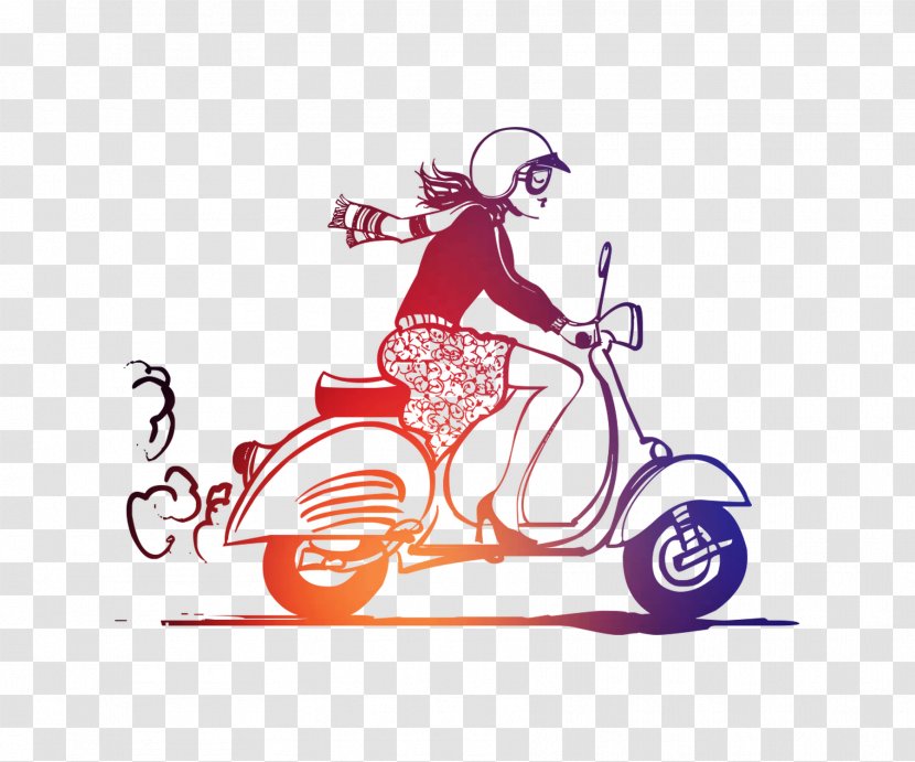 Canvas Design Scooter Motorcycle Installation Art Transparent PNG